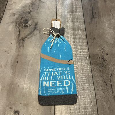 Wine is like a hug in a bottle- wine bottle sleeves - Thumbnail 2