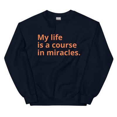 Course In Miracles Sweatshirt [Orange/Navy]