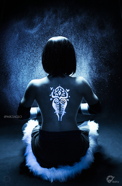 Korra Raava airbending - A6 print