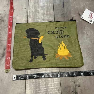 Zipper wallet-never camp alone