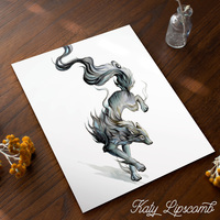 Ink Black Wolf - Print - Thumbnail 1