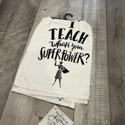 I teach what is your super power- tea towel - Thumbnail 1