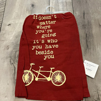 It doesn't matter where you're going, it's who you have beside you- Tea Towel - Thumbnail 1