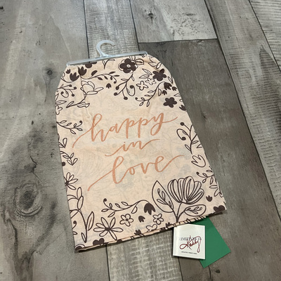 Happy in love- tea towel