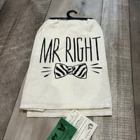 Mr. Right, Mrs. Always Right- Tea Towel - Thumbnail 1