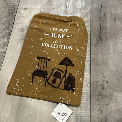 It's not junk, it's a collection- tea towel