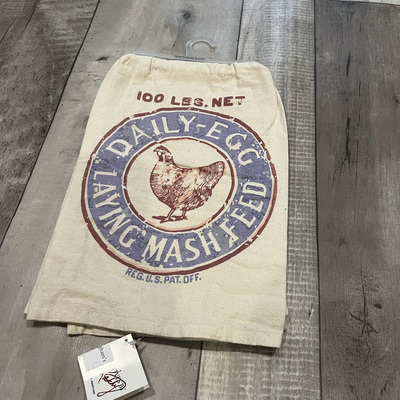 Daily egg laying mash feed- tea towel
