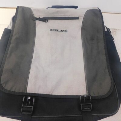 Global backpack book bag school carry zippered straps