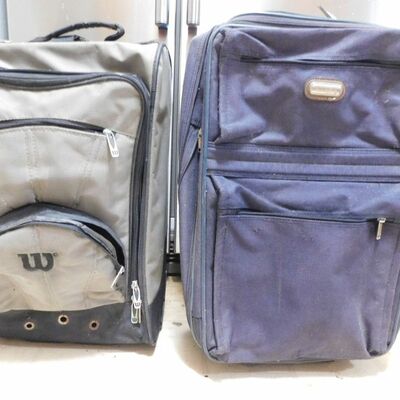 Luggage suit cases travel bags w// wheels pull up handles