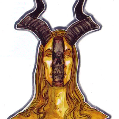 Sticker: tiefling reliquary