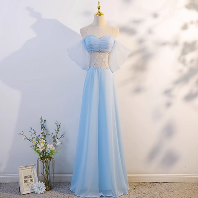 evening Gowns Fashion Blue Super Fairy Halter Temperament Sequins Party Sexy Dresses