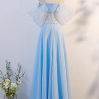 evening Gowns Fashion Blue Super Fairy Halter Temperament Sequins Party Sexy Dresses - Thumbnail 3