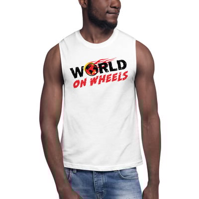 World on wheels muscle shirt