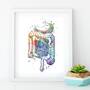 Gastroenterology art print, Digestive system poster-2