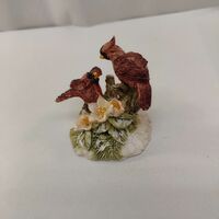Vintage Enesco Red Cardinals Birds Figurine Collectible Statue - Thumbnail 1