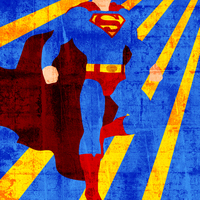 Minimalist Art Print - Man of Steel - Thumbnail 1
