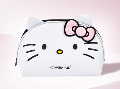 KITTY ZIPPER COSMETIC BAG