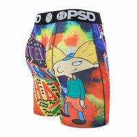 Cartoon Letters Printed Mens Underwear Lingerie lengthen athlete sports boxer shorts breathable underpants P39 - Thumbnail 4