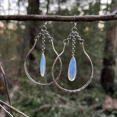 Opalite hoops 