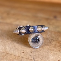 Self-Keeper 1-Row Tall British Stud Wristband - Thumbnail 3