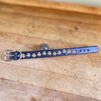 Wave Staggered British stud Wristband - Thumbnail 7