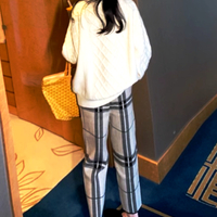 Stunning England Hippie Stripe Knit Check Retro Trousers Unique Amazing - Thumbnail 4