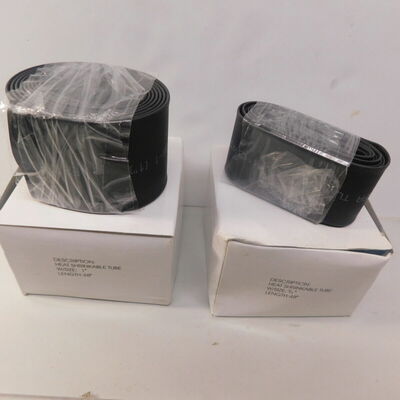 3/4" & 1" 2x-48"l black heat shrinkable tubing set polyethylene