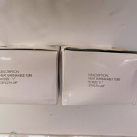 3/4" & 1" 2x-48"L Black Heat Shrinkable Tubing Set Polyethylene - Thumbnail 2