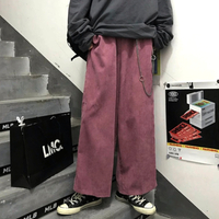 Big Pockets Hip-Hop Metal Chain Details Straight Loose Pants For Women and Men Amazing - Thumbnail 2