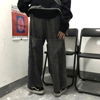 Big Pockets Hip-Hop Metal Chain Details Straight Loose Pants For Women and Men Amazing - Thumbnail 9