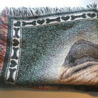 Tapestry beautiful Pug Dog Multiple Pug Shots Colorful Couch Throw Rug - Thumbnail 7