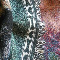 Tapestry beautiful Pug Dog Multiple Pug Shots Colorful Couch Throw Rug - Thumbnail 8