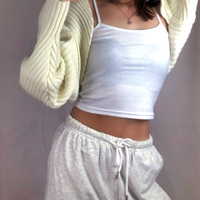 Punk Knit Lantern Sleeve Chunky Knit Sweater Cape Cardigan Unique Y2K 90s Amazing - Thumbnail 3