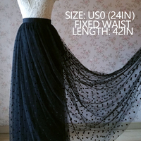 Women Tulle Skirt Outfit,Tulle Maxi Skirt,  Wedding Maxi Skirt, Bridesmaid Tulle Skirt, High Waist Plus Size - Thumbnail 3