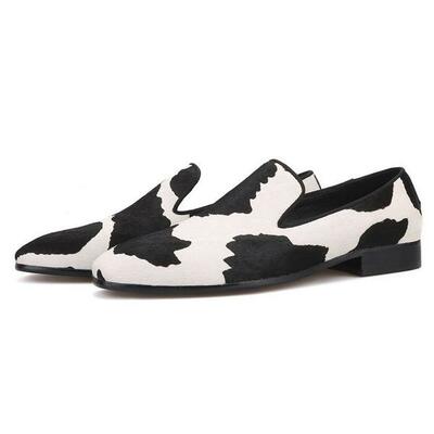 New Handmade Men's Horsehair Loafer Casual Special Occasion Shoes