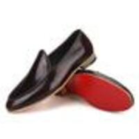 New Handmade Men's Brushed Brown Patent Belgian Formal Loafer - Thumbnail 2