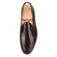 New Handmade Men's Brushed Brown Patent Belgian Formal Loafer - Thumbnail 3