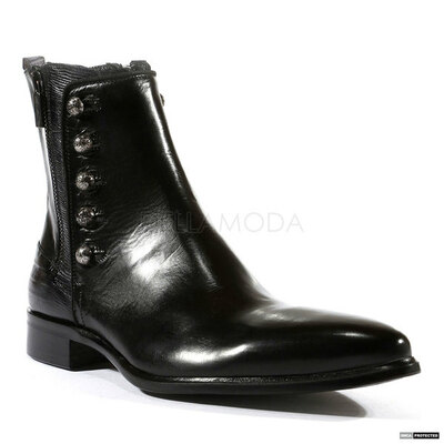 Jo Ghost Mens Italian Parma Doc Nero Black Boots