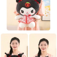 Kawaii Strawberry Kuromi Plushie Plush Toy - Thumbnail 2
