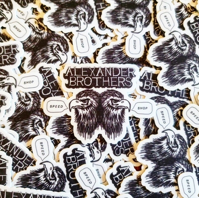Alexander Brothers Speed Shop Die Cut Sticker