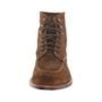 Men Brown New Stylish High Ankle Rounded Toe Suede Genuine Leather Laceup Boots - Thumbnail 1