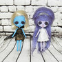 Custom Petite Blythe Purple Alien Girl Venus - Thumbnail 3