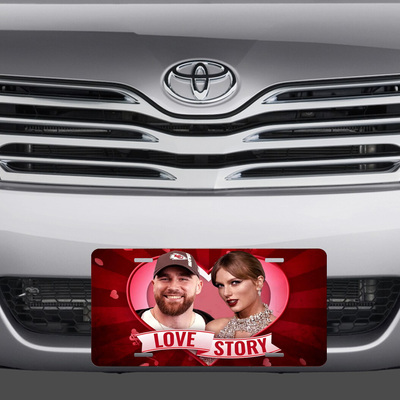 Taylor swift & travis kelce: love story vanity license plate