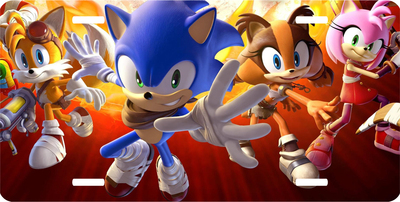 Sonic the Hedgehog Vanity License Plate