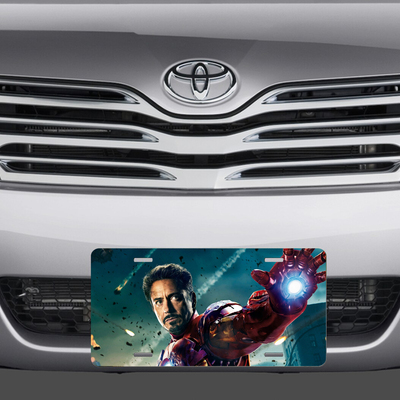 Tony stark iron man vanity license plate