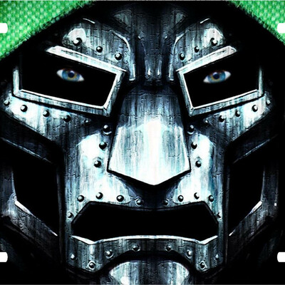 Doctor doom vanity license plate