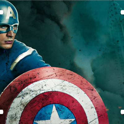 Captain america vanity license plate