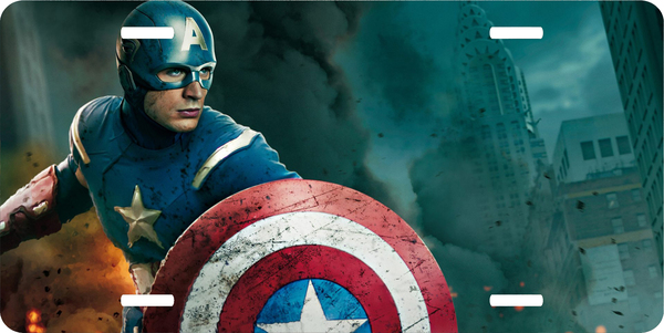 Captain America Vanity License Plate