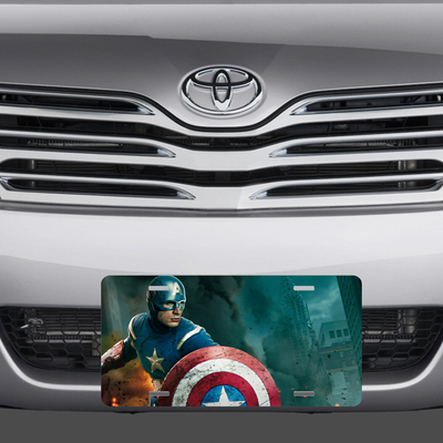 Captain america vanity license plate