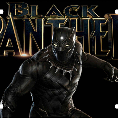 Black panther vanity license plate - Thumbnail 4